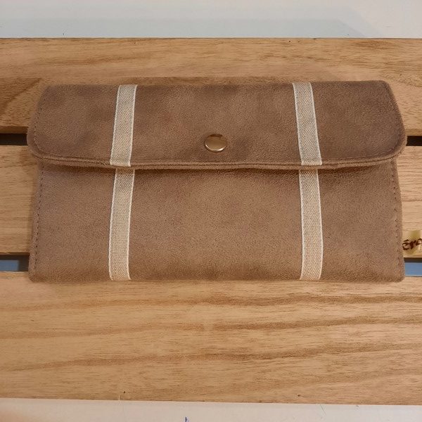 Portefeuille en suédine Lin – Image 2