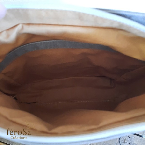 Sacoche homme beige - Frais de port inclus – Image 3