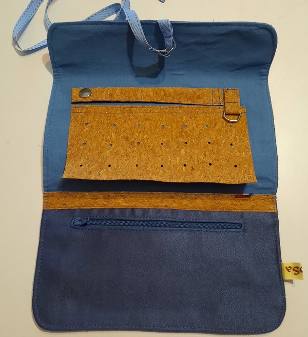 Pochette à bijoux bleu - Frais de port inclus