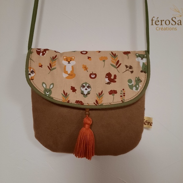 Petit sac à main enfant - Animaux de la forêt- Frais de port inclus