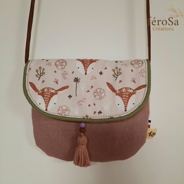 Petit sac à main enfant - Biches- Frais de port inclus