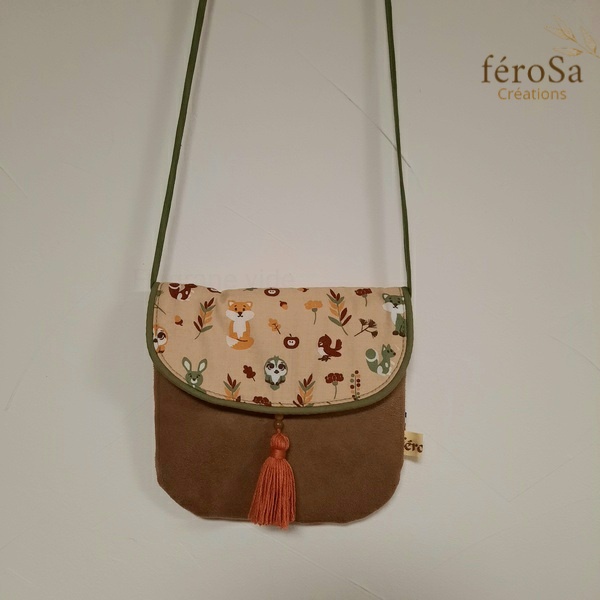 Petit sac à main enfant - Animaux de la forêt- Frais de port inclus – Image 2