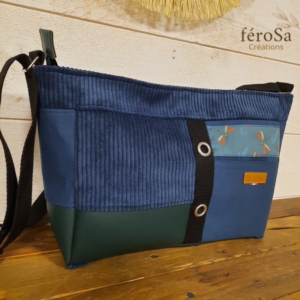 Sac bandoulière en velours - Frais de port inclus – Image 2