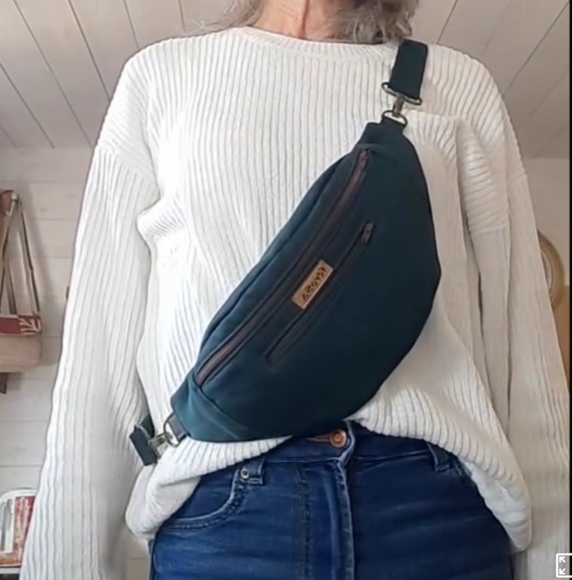 Sac banane vert émeraude