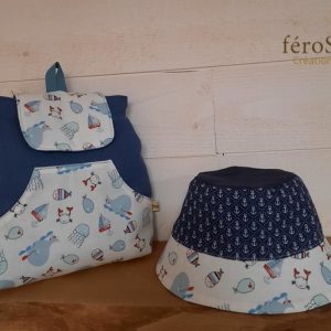 Sac à dos enfants bleu-Petit marin