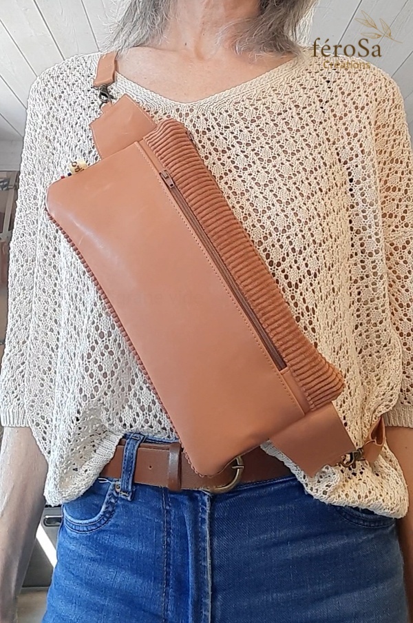 Sac banane marron - Frais de port inclus – Image 3