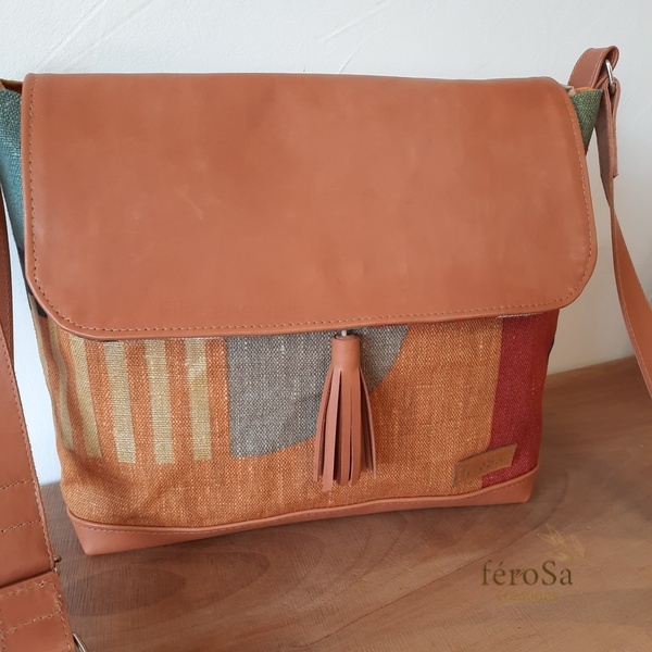 Sac bandoulière en cuir - Frais de port inclus – Image 5