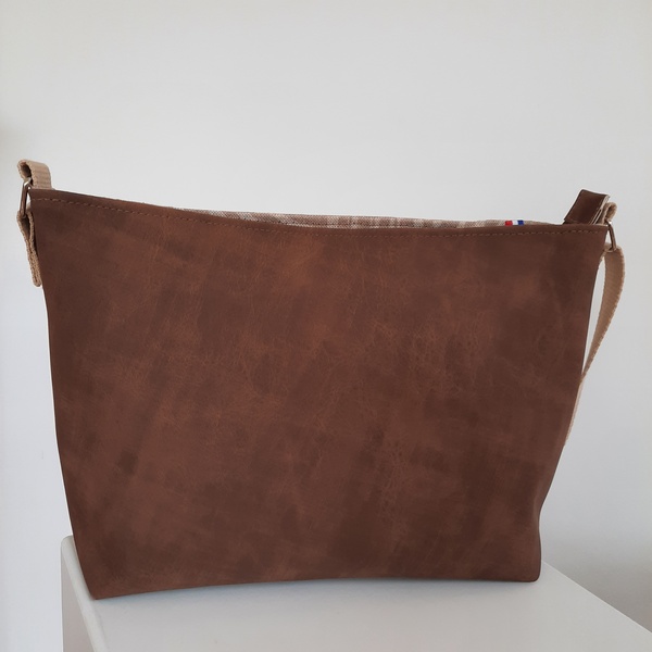 Sac bandoulière marron - Frais de port inclus – Image 2