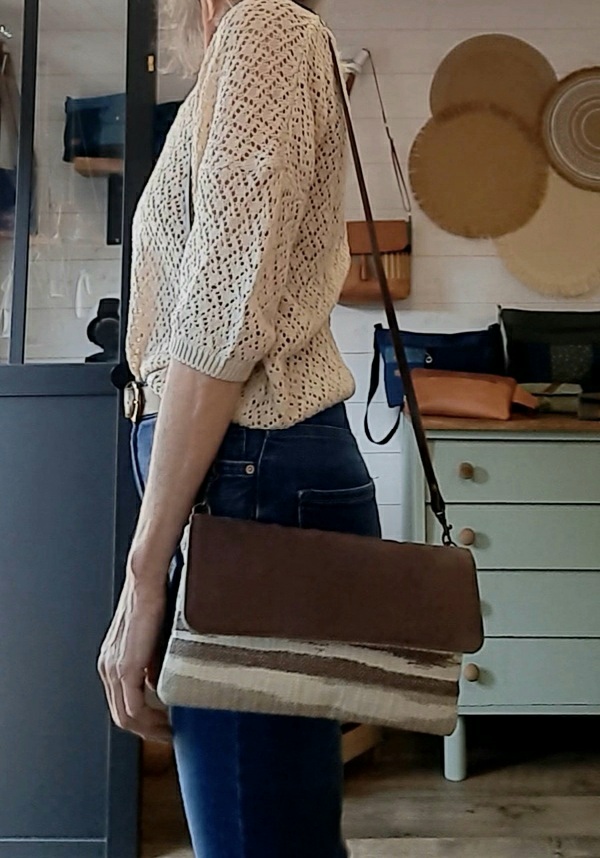 Pochette bohème marron - Frais de port inclus – Image 2