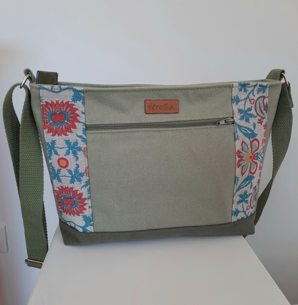 Sac bandoulière vert - Frais de port inclus