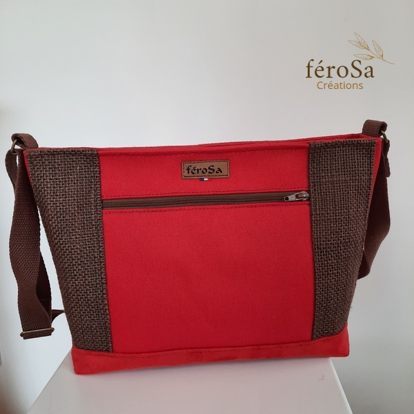 Sac bandoulière rouge – Image 2