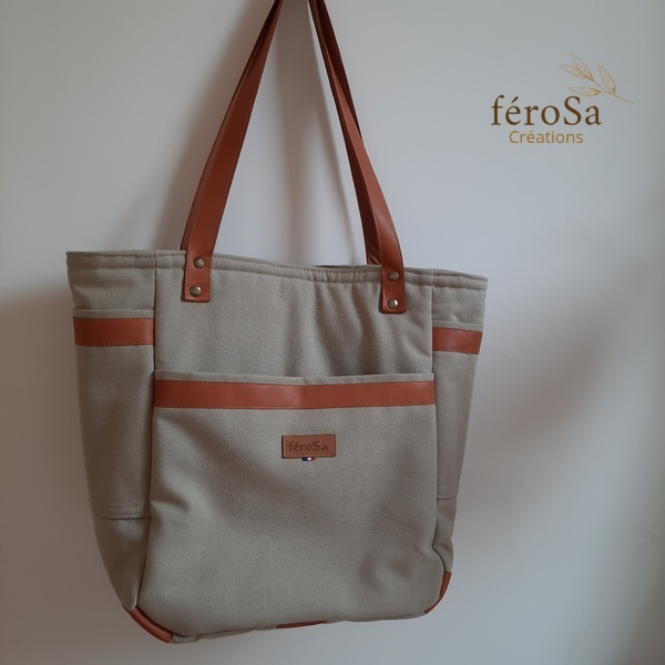 Sac cabas vert amande