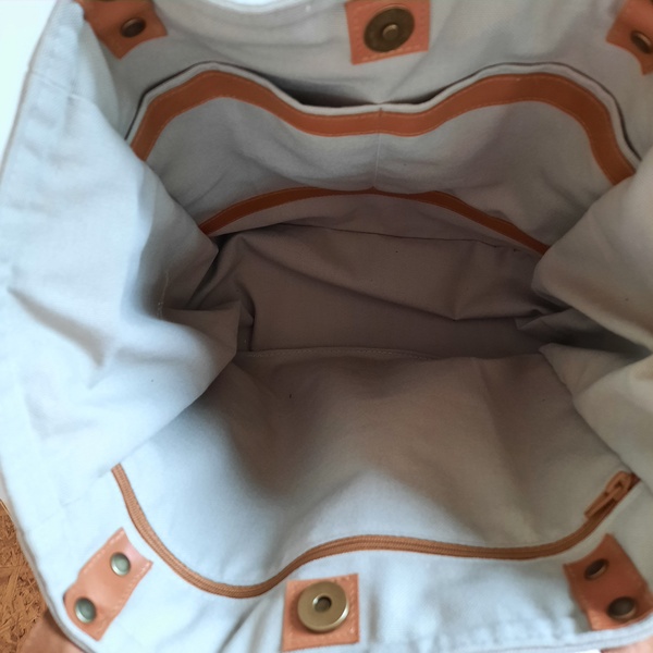 Sac cabas vert amande – Image 3