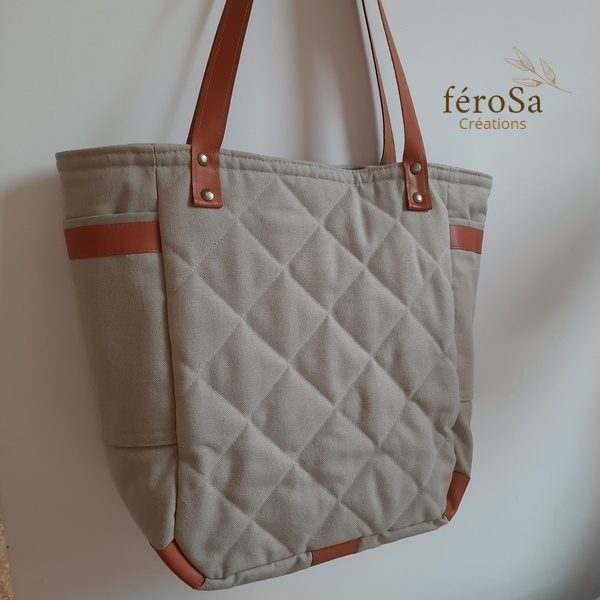 Sac cabas vert amande – Image 4