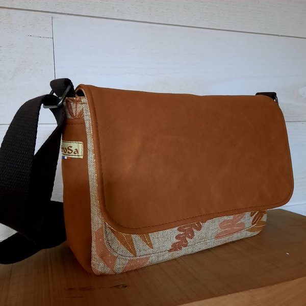 Sac bandoulière ''Aurore'' en cuir – Image 3