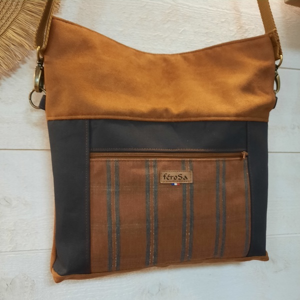 Sac bandoulière marron – Image 3