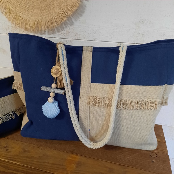 Sac cabas bleu marine – Image 2