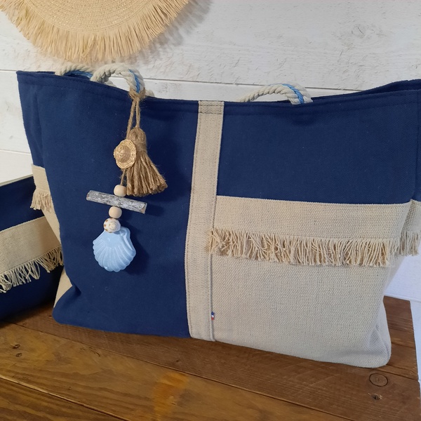Sac cabas bleu marine – Image 3
