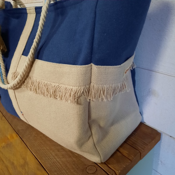 Sac cabas bleu marine – Image 5