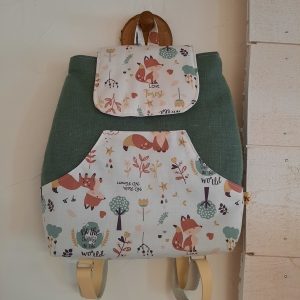 Sac à dos enfant vert - Petit renard