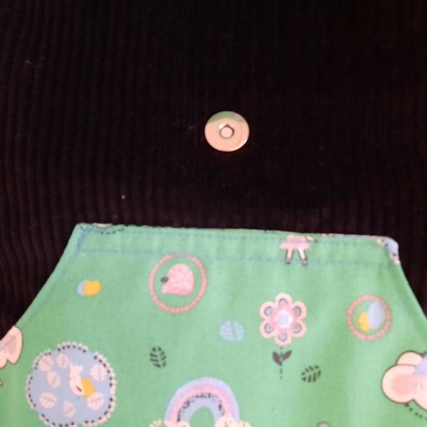 Sac à dos enfant en velours noir - La petite souris – Image 3