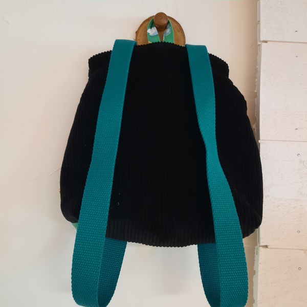 Sac à dos enfant en velours noir - La petite souris – Image 4