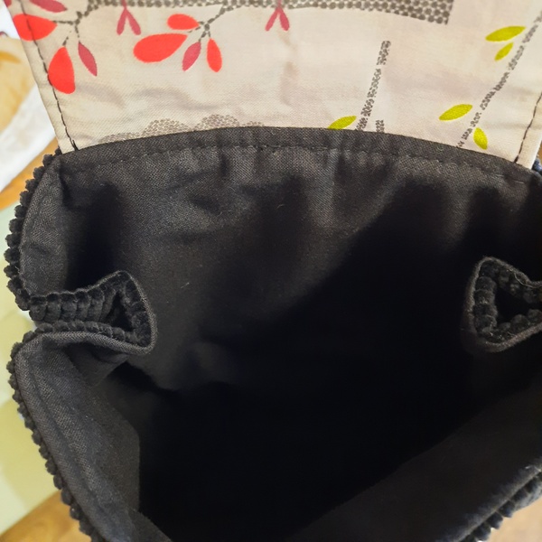 Sac à dos enfant en velours noir - Panda sur sa branche – Image 6