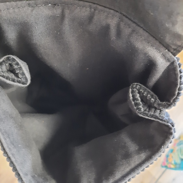 Sac à dos enfant en velours noir - Petit panda – Image 6