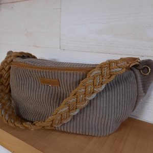 Sac banane en velours XL