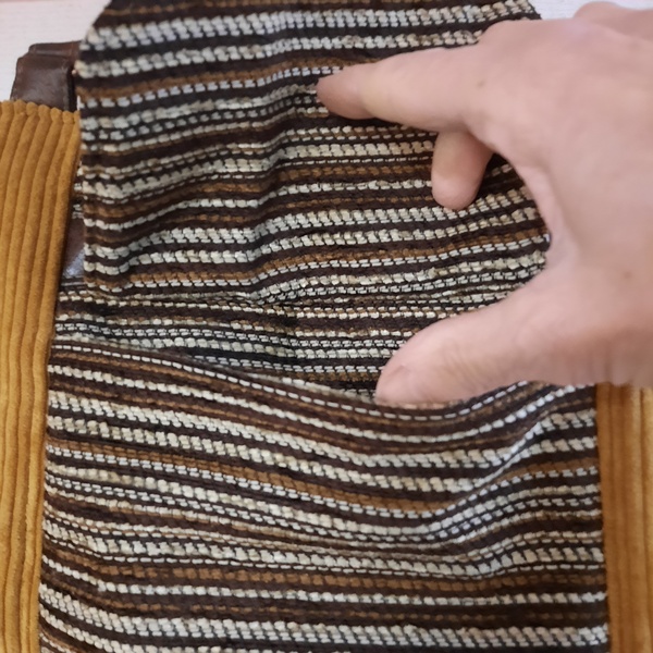 Sac cabas en velours jaune – Image 6