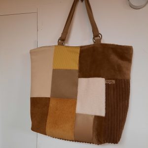 Sac cabas fausse fourrure
