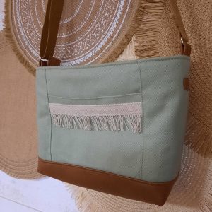 Sac bandoulière vert tilleul